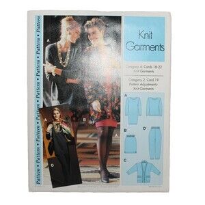 Vintage Sewing Step By Step Uncut Pattern Knit Garments 4-22 NOS